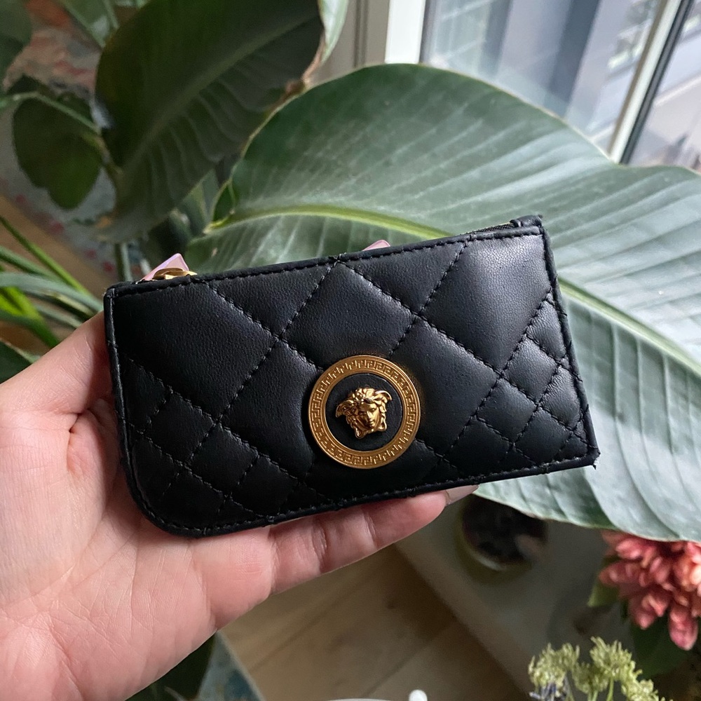 Versace icon quilted card holder